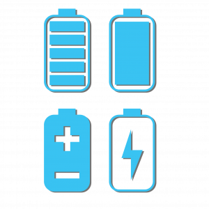 Battery Levels Blue
