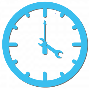 Clock Blue