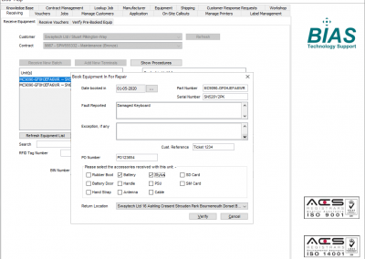 7.Recieving Terminasl for Repair