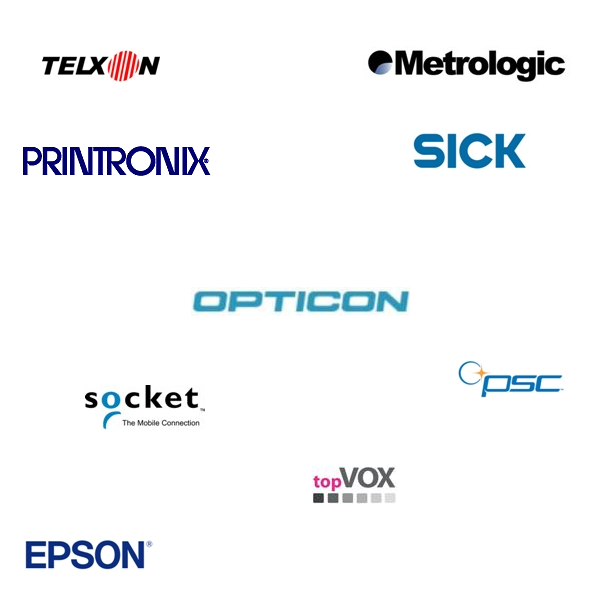 Legacy Manufacturers, 3, telxon, metrologic, sick,opticon, psc, socket, topvox, epson, printronix