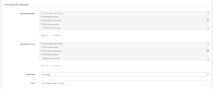 Front End Permission