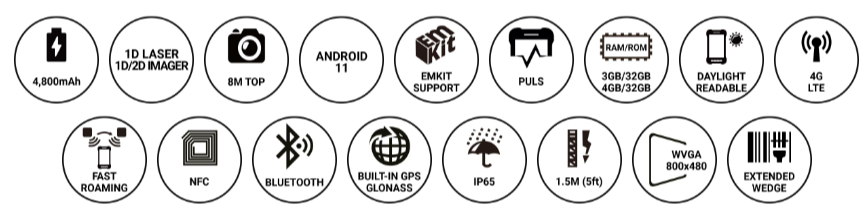 Point Mobile PM351 Specifications