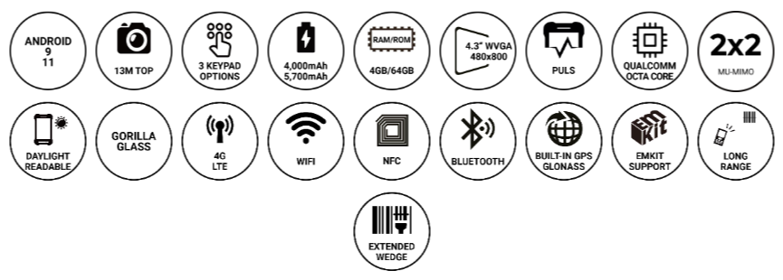 Point Mobile PM451 Specifications Point Mobile PM451 Specifications
