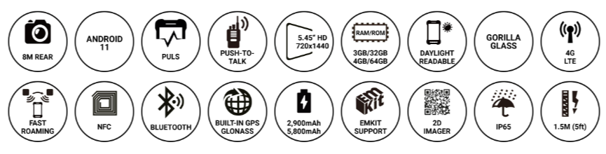 Point Mobile PM75 Specifications Point Mobile PM75 Specifications