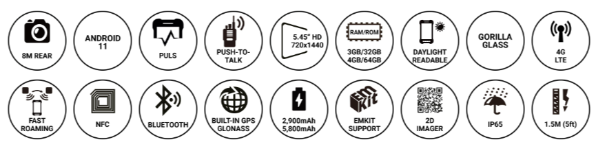 Point Mobile PM75 Specifications