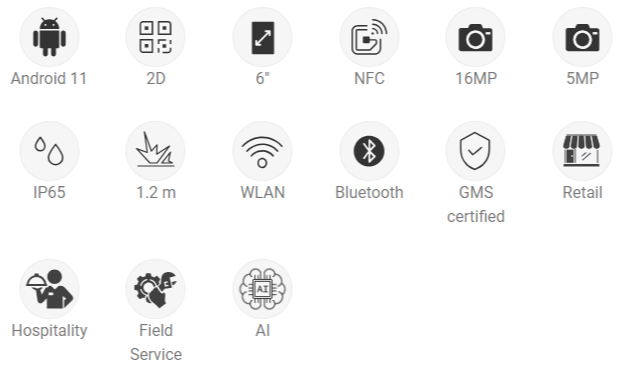 Unitech EA630 Icon Specs