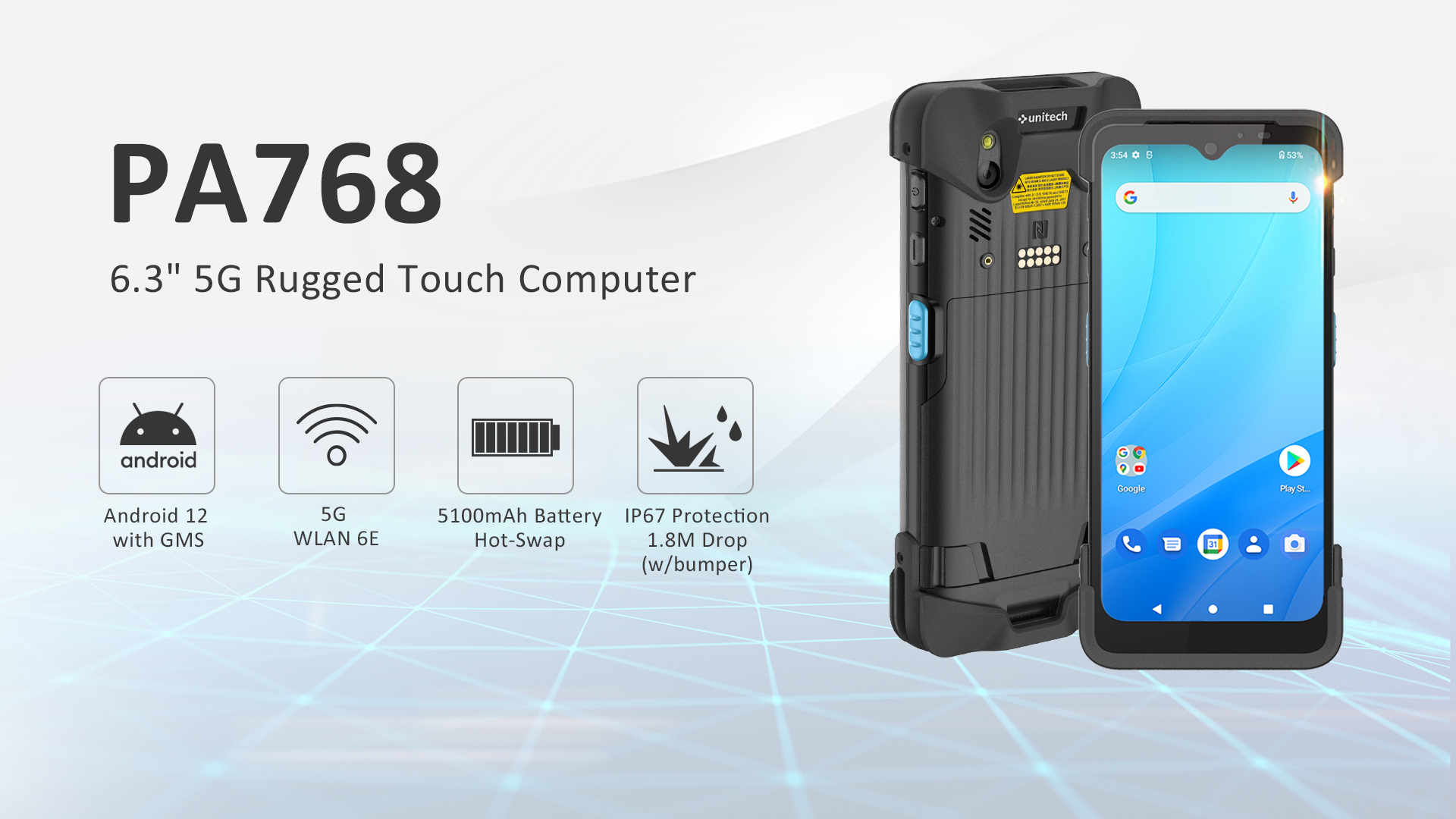 Unitech PA768 Powered 5G